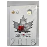 2018 Armistice Remembrance Coin Set Sealed