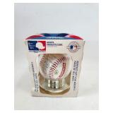 Signed Blue Jays Baseball with Pedestal by Honda