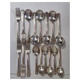 Silverware Antique 17 Pieces