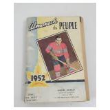 1952 Maurice Richard Hockey Almanach du Peuple