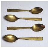 Gold Tone Small Spoons Louqsor