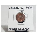 1974 Canada Cent Clip