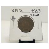 1913 Newfoundland Large Cent King George V