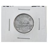 1953 Nickel 5 Cents Good Lustre