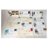 US Lot of 12 FDCs Covers with Stamps