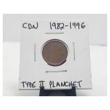 Canada 1982-1996 Cent Planchet