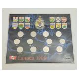 1999 Millenium 25 Cents Set