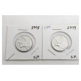 1978 & 1979 Specimen 25c Canada UNC