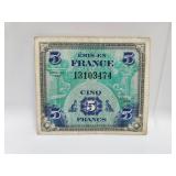 1944 France and Allies WW2 Military Currency