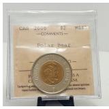 2008 $2 Dollars ICCS MS65