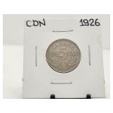 1926 5 Cents Canada