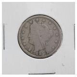 1901 US Shield Nickel 5c