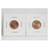 2007 & 2007D US Lincoln Cents UNC