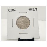 1927 5 Cents Canada