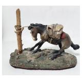 Horse Sculpture Plaster Charles A. Beil Signed