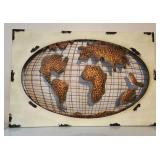 Metal Artwork - World W' 36' H: 24'