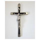 7.5' Antique Golgotha Crucifix Ebony Wood
