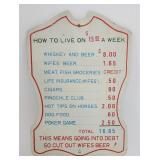 Sign: How To Live On $15.00 A Week