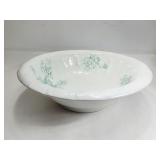 Large Sï¿½vres Wash Basin D: 15.5' Green Flowers