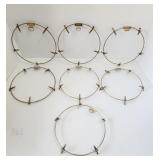 Decorative Metal Plate Holders (7x) Lot