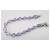 Swarovski Amethyst Crystal Bracelet