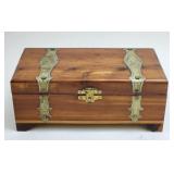 Wooden Footed Box Storage Peterson Brothers Mfrs.A