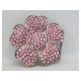Belt Buckle - Flower - Pink