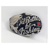 Belt Buckle - I'd Rather Be Fishing