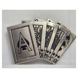 Belt Buckle - Full House Hand in Poker