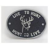 Belt Buckle - Live to Hunt Hunt to Live
