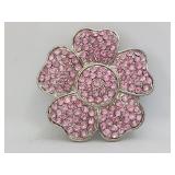 Belt Buckle - Flower - Pink
