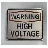 Belt Buckle - Warning High Voltage