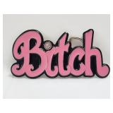Belt Buckle - Bitch - Pink