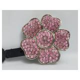 Belt Buckle - Flower - Pink