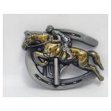Belt Buckle - Horse Jumper/Horse Shoe