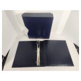 Grande 3 Ring Binder with Slipcase Blue