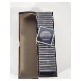 Square coin capsules 36 mm