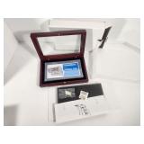 Wood Single Banknote Case with Glass Lid