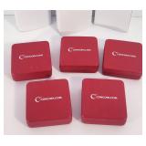 Red clamshell Coin Display Presentation Case