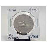 1973 $1 Dollar Canada Chained Beads Variety UNC