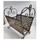 Magazine Stand Solid Metal Vintage