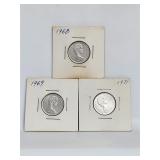 1968 1969 1971 Canada 5 Cents