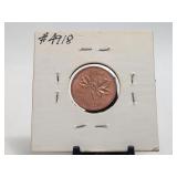 1963 RED UNC Small Cent Canada