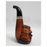 Glass Pipe Decanter Tribute After Shave LotionAVON