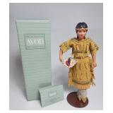 Porcelain Doll Tasime Native H: 9' w/Box AVON