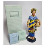 Porcelain Doll Adama H: 8' with Box AVON Nigeria
