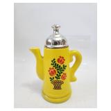Yellow Tea Pot Bottle AVON