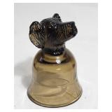 Dog Head Bell Shaped Glass Candle Holder AVON