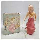 Roll-A-Hoop Young Girl Bottle W/original Box AVON