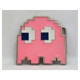Belt Buckle - Pacman Ghost - Pink